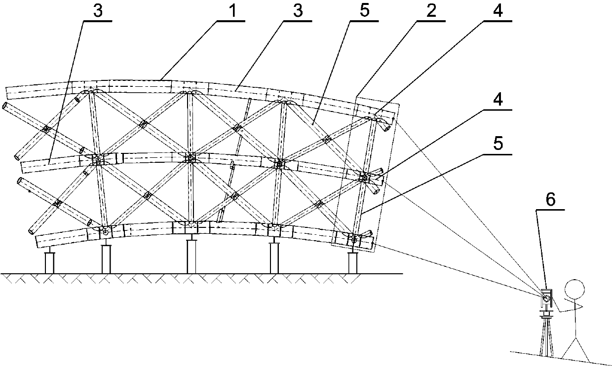 Segmented manufacturing and splicing method for large steel tube truss curved beam with variable cross-sections