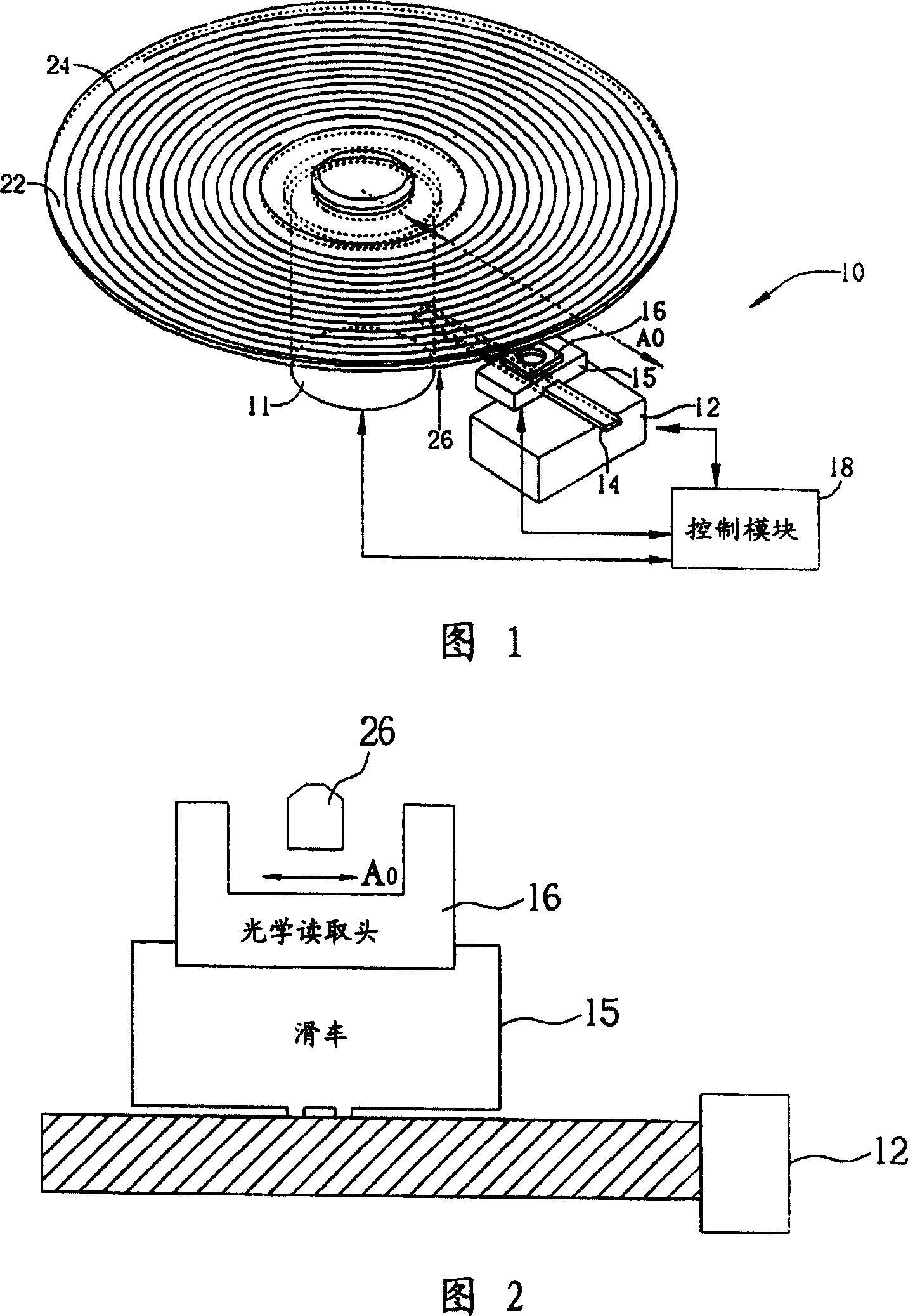 Optical storage systems and method for realizing short gauge jumping rail through employing step motor
