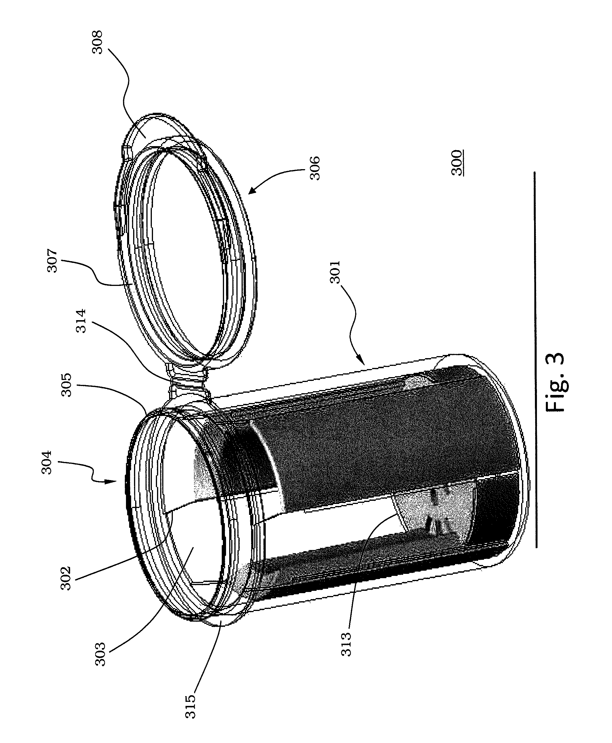 Desiccating container