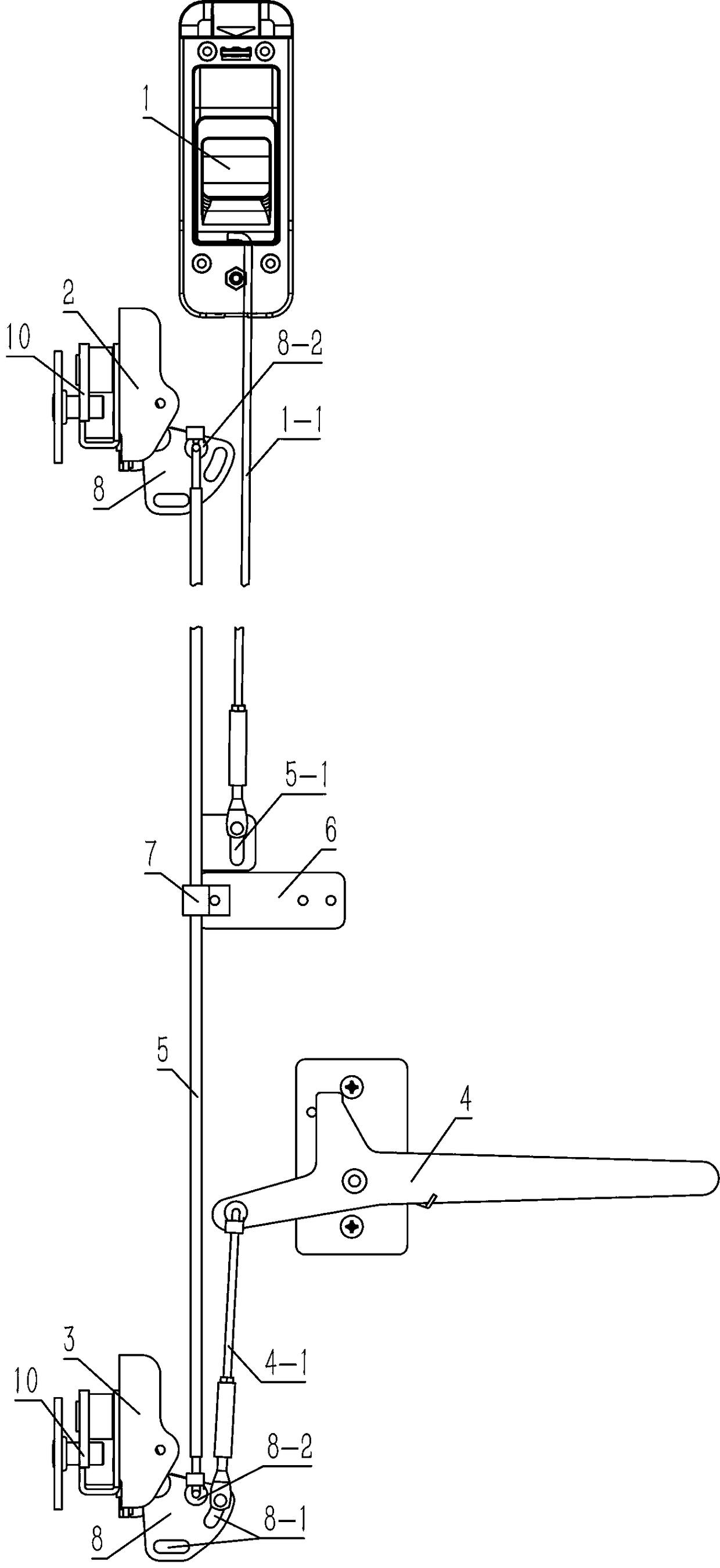 Double-locking car emergency door lock capable of being opened from inside and outside