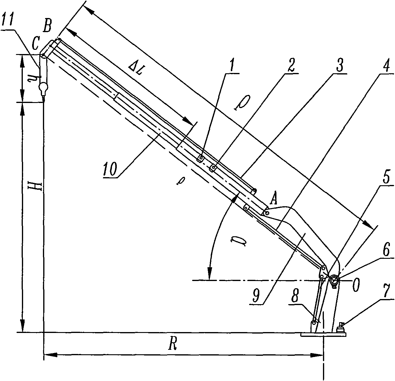 Measurement method and system for determining position of crane hook