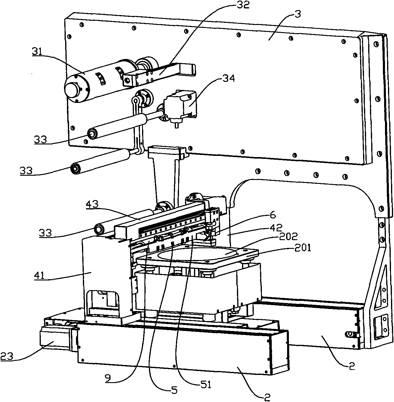 Film adhesion device for film active release