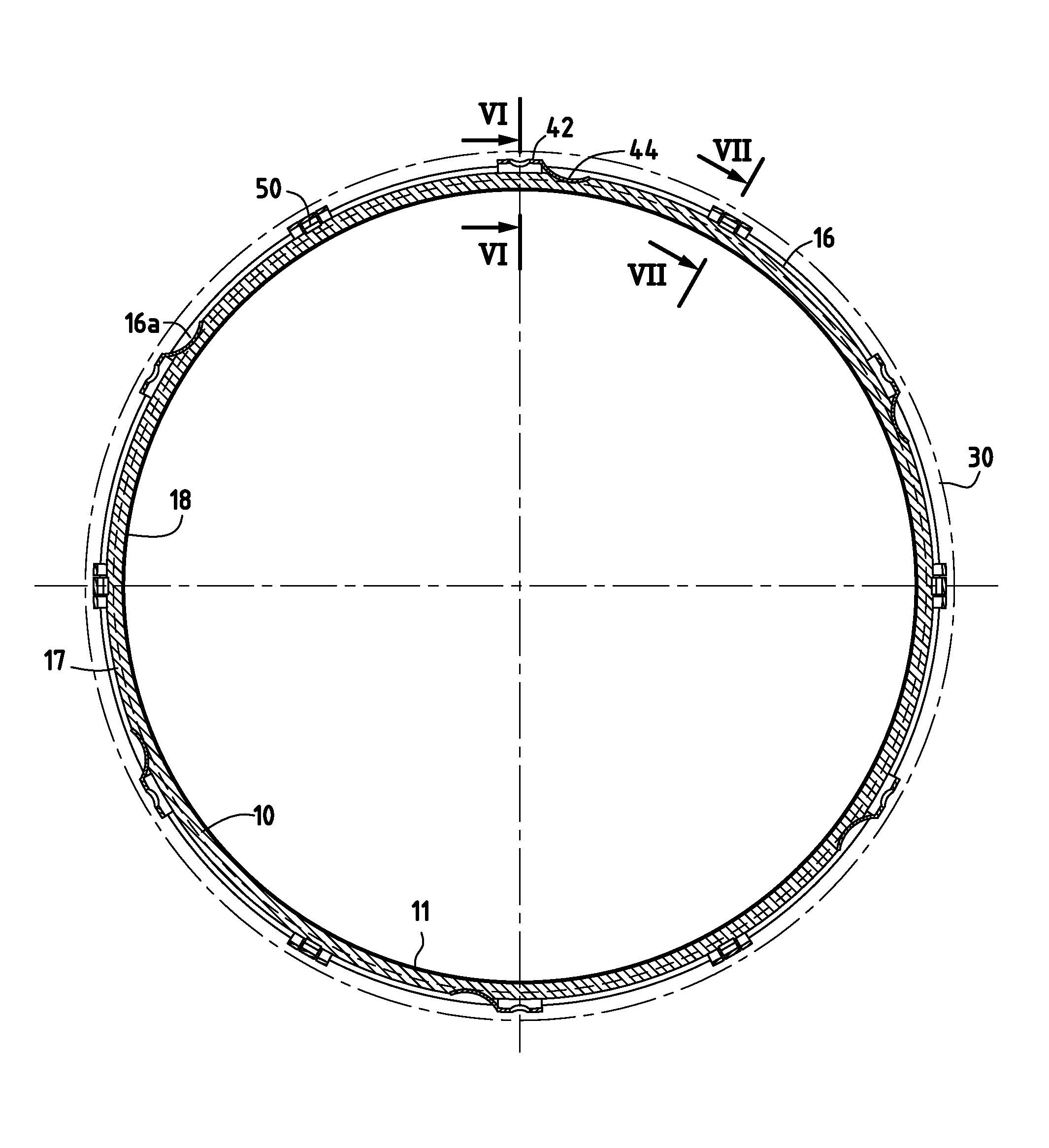 Turbine ring assembly for gas turbine