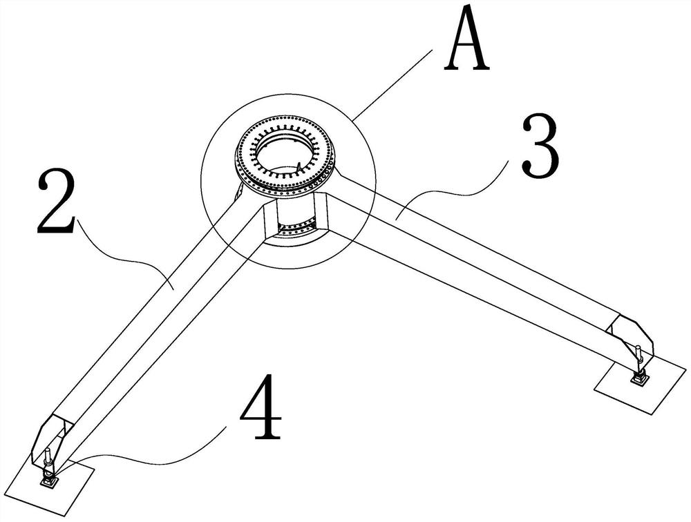 Wind wheel installation platform