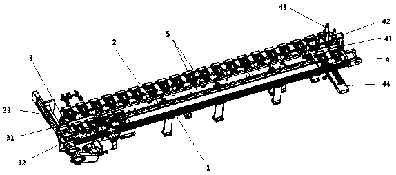 Conveying device based on battery cell primary packaging system