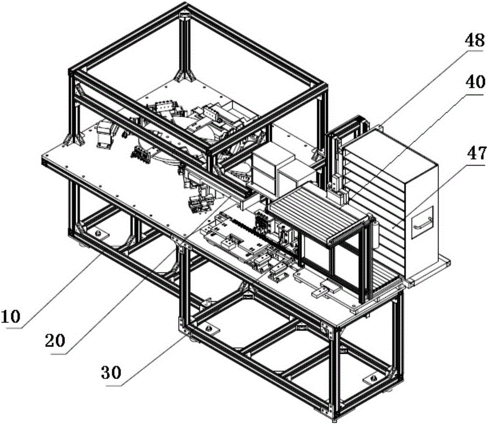 Tinning, shaping, and testing equipment for relay terminal