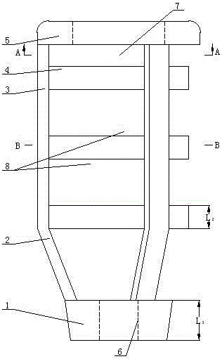 Spatial grid structure steel bar connector with cone and construction method thereof