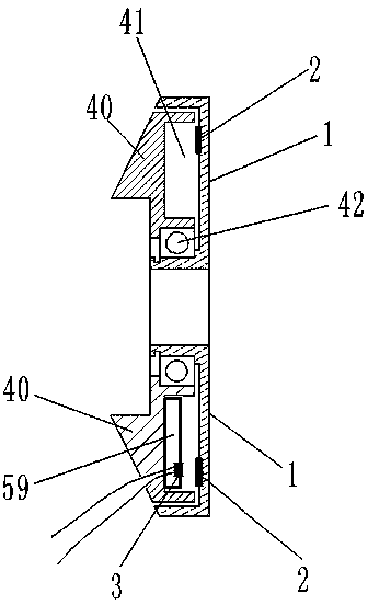 Sensor with a plurality of magnet blocks adjustable in position in shell