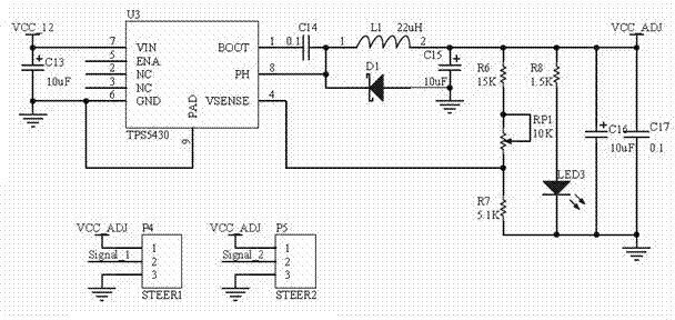 Automatic leveling control device based on single chip microcomputer (SCM)