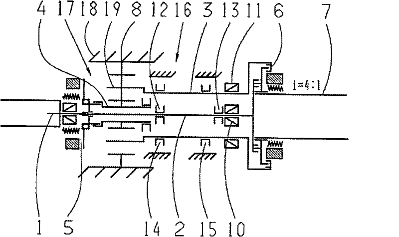 Two-stage machine tool gearing, in particular spindle gearing