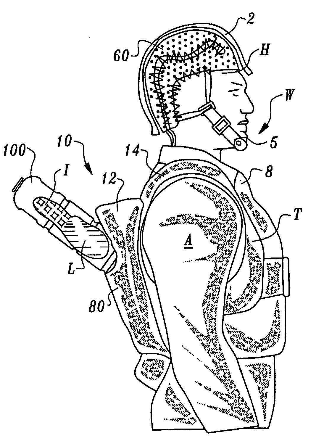 Garment for a cooling and hydration system