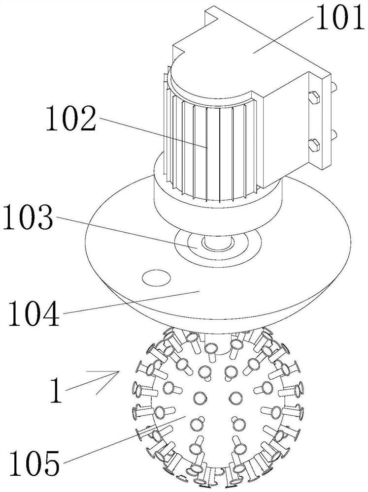 Device for removing stains on inner wall of vegetable pickling jar
