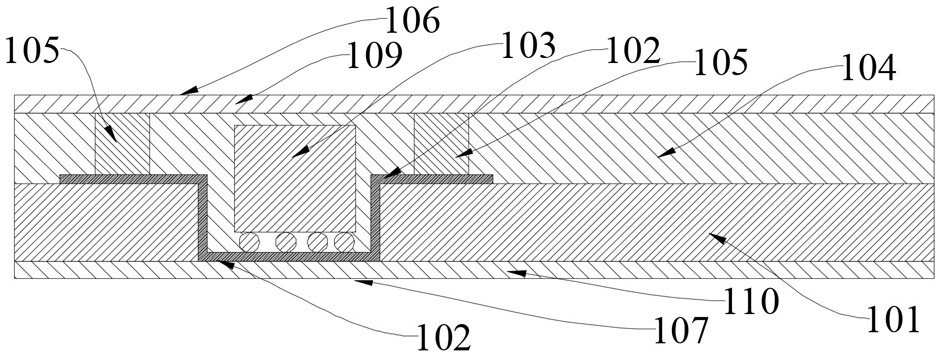 Three-dimensional fan-out packaging structure and preparation method thereof