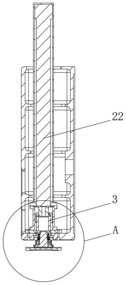 Tail jacking system and spinning machine tool with tail jacking system