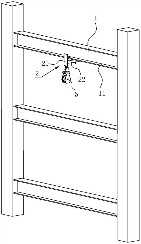 Movable hanging and hoisting construction method for steel structure fabricated wallboard