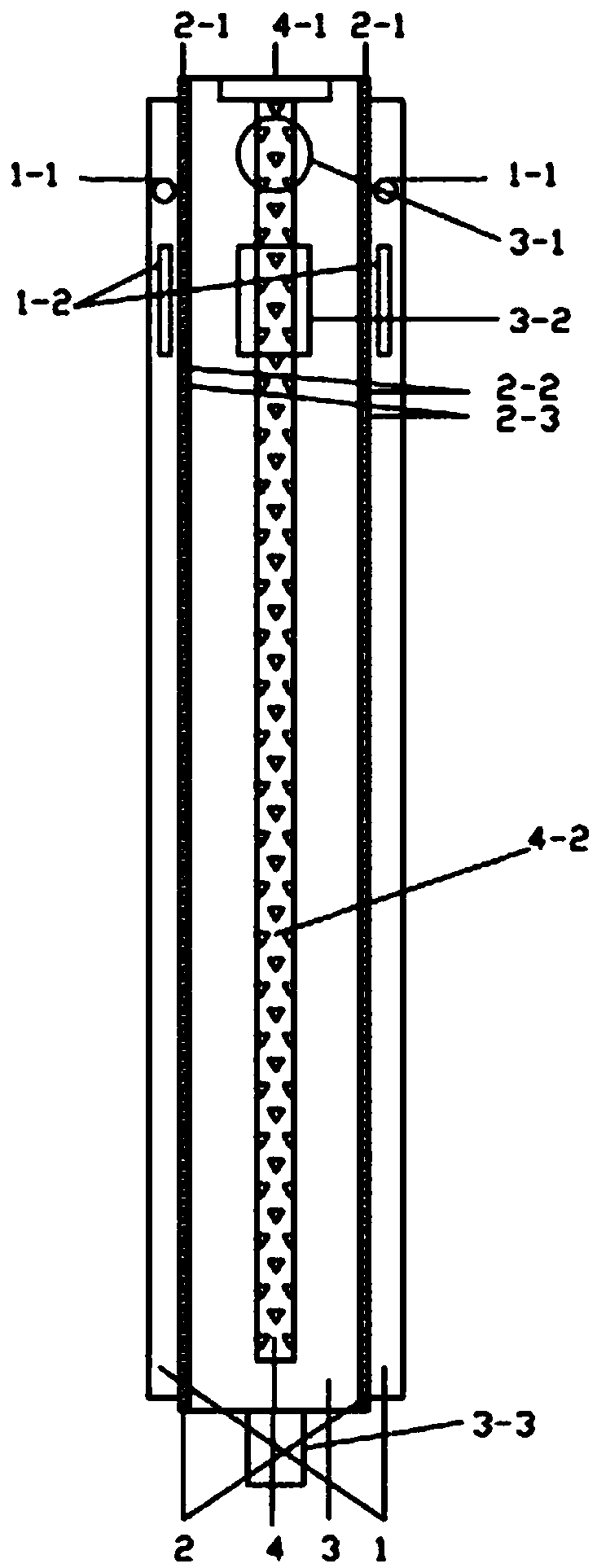 Air electrode of zinc-air flow battery and battery system comprising air electrode