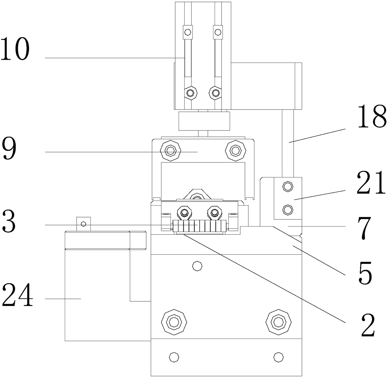 A power battery pole lug encapsulation device and encapsulation method thereof