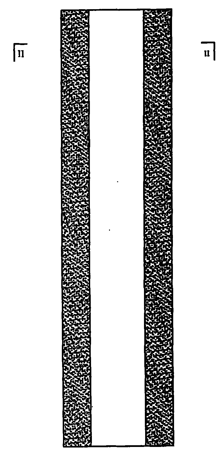 Ceramic filter element and production process thereof