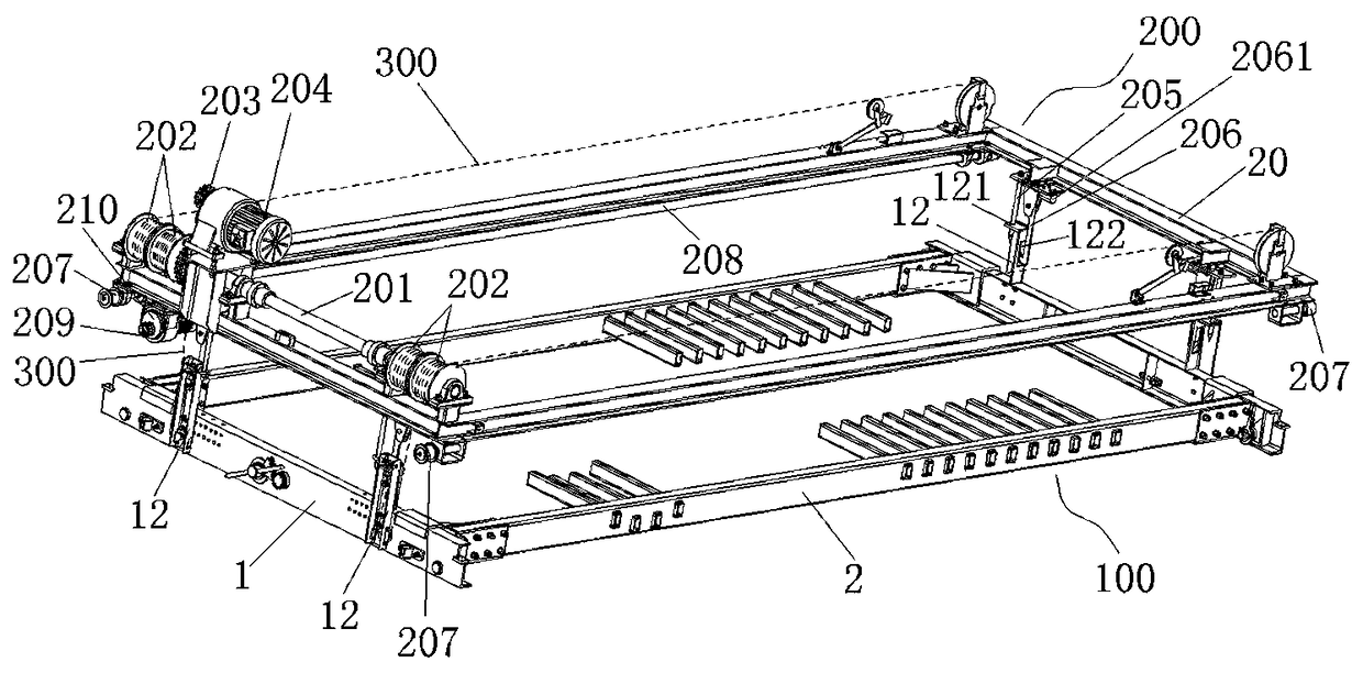 A car grabbing device applied to three-dimensional parking