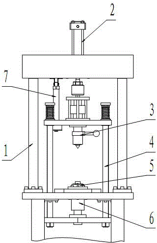 Press fitting device for timing gear of engine balance shaft