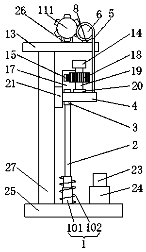 Liftable steering monitoring device for oil exploitation