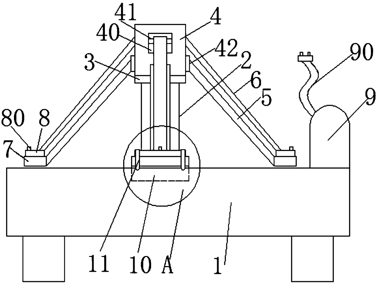 Plastic shoe sole manufacturing device for shoe factory and manufacturing method