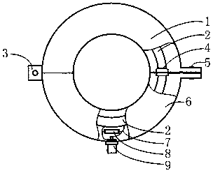Openable Rogowski coil assembly for measuring lightning current in power transmission line
