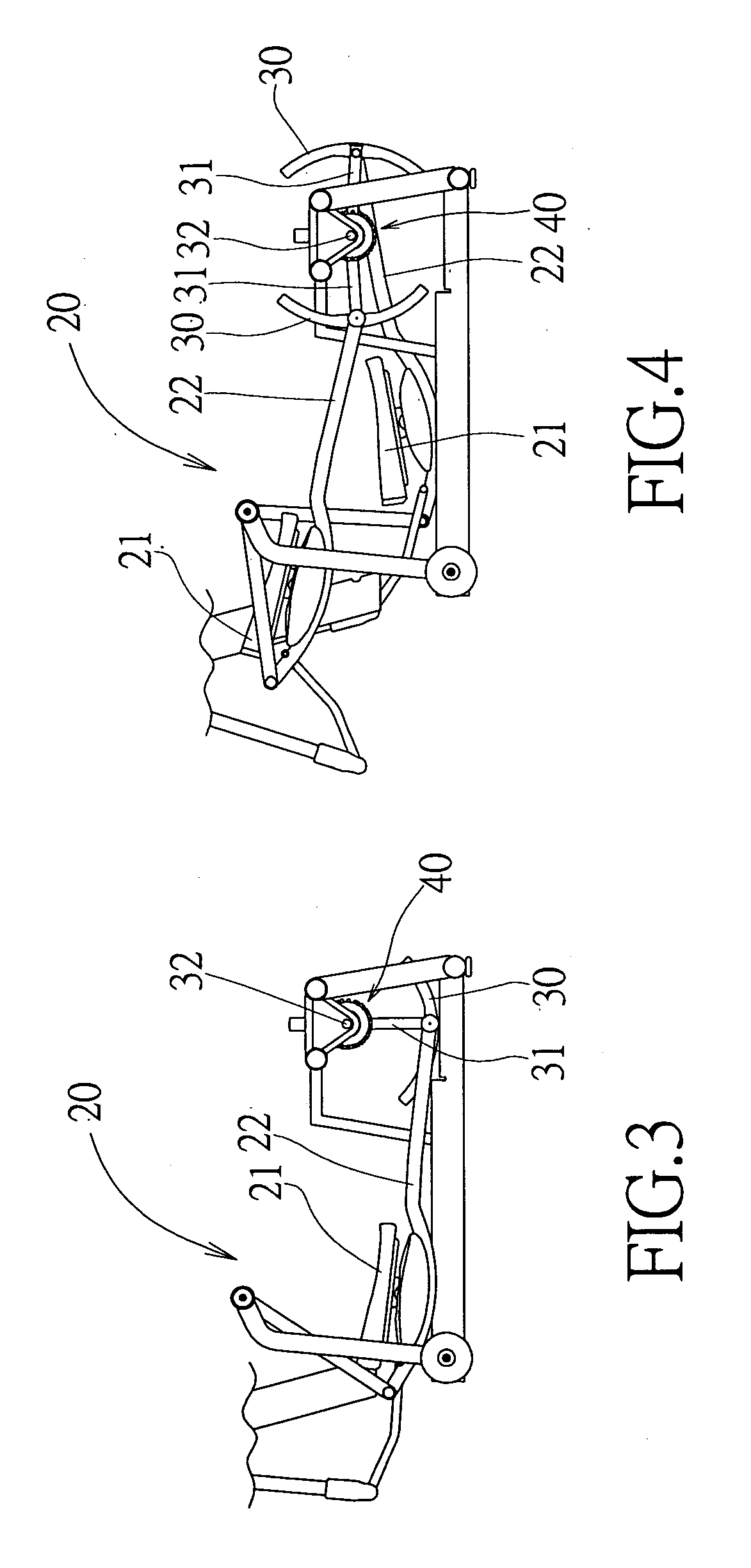 Inertia load mechanism of a reciprocating exercise equipment