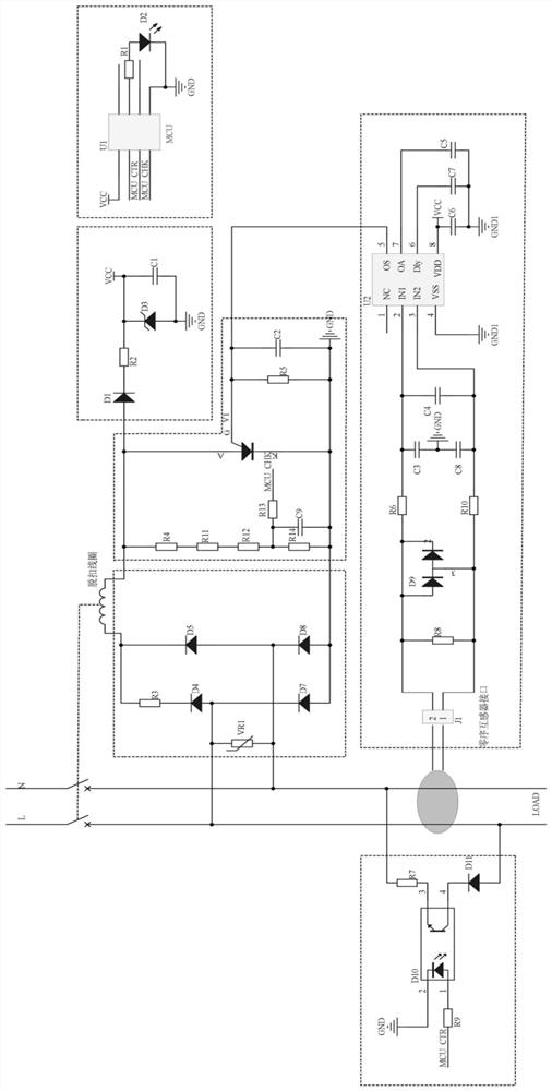 Leakage protection function automatic detection circuit and detection method