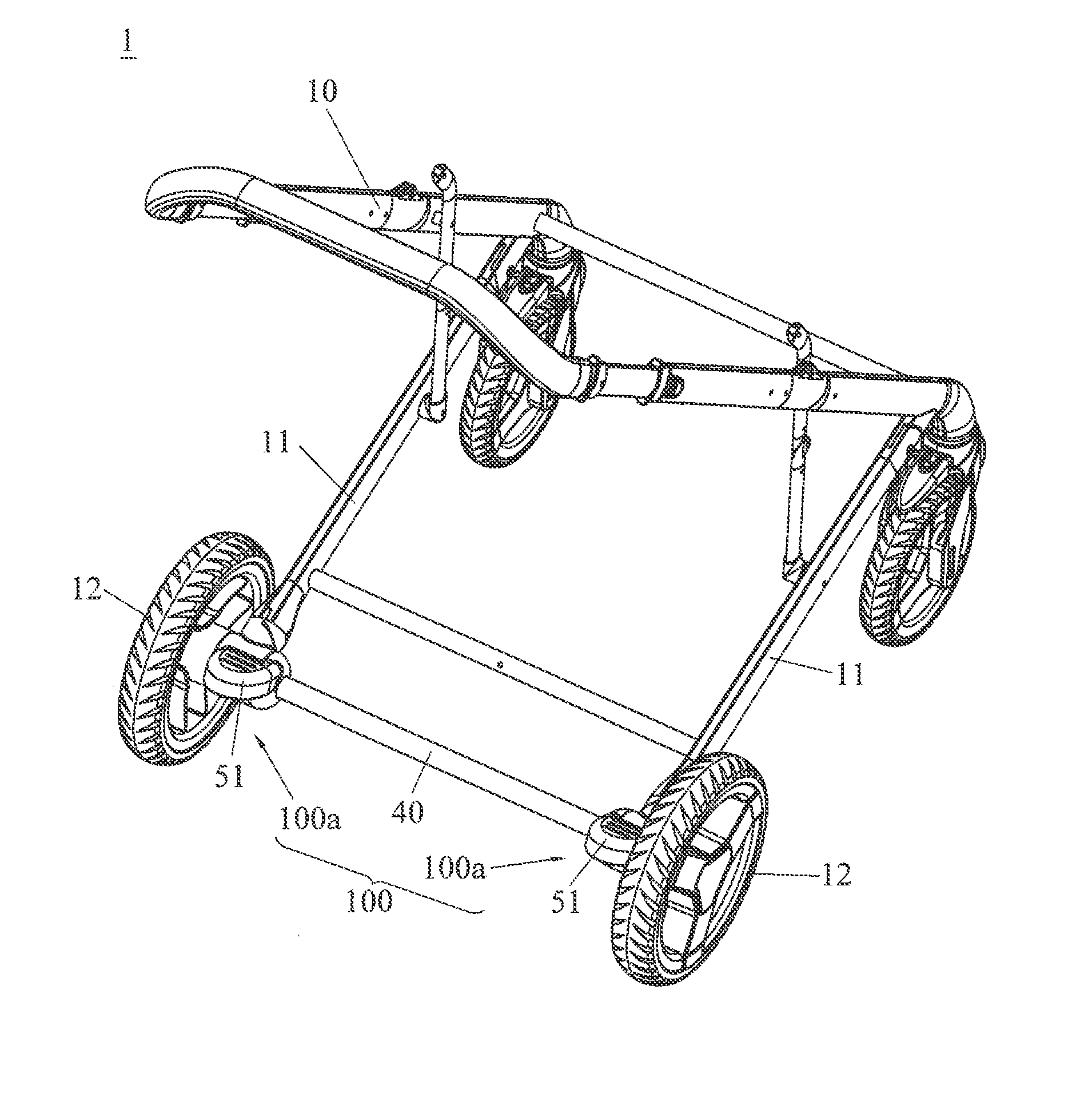 Brake Mechanism for an Infant Stroller Apparatus