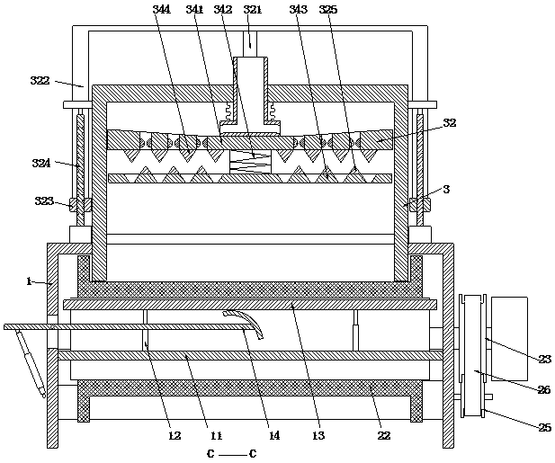 Mud separating and filtering system for sewage treatment and filtering process