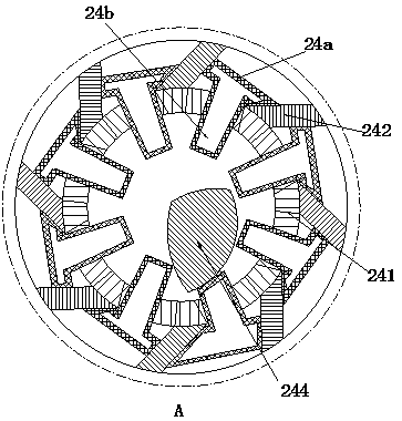 Mud separating and filtering system for sewage treatment and filtering process