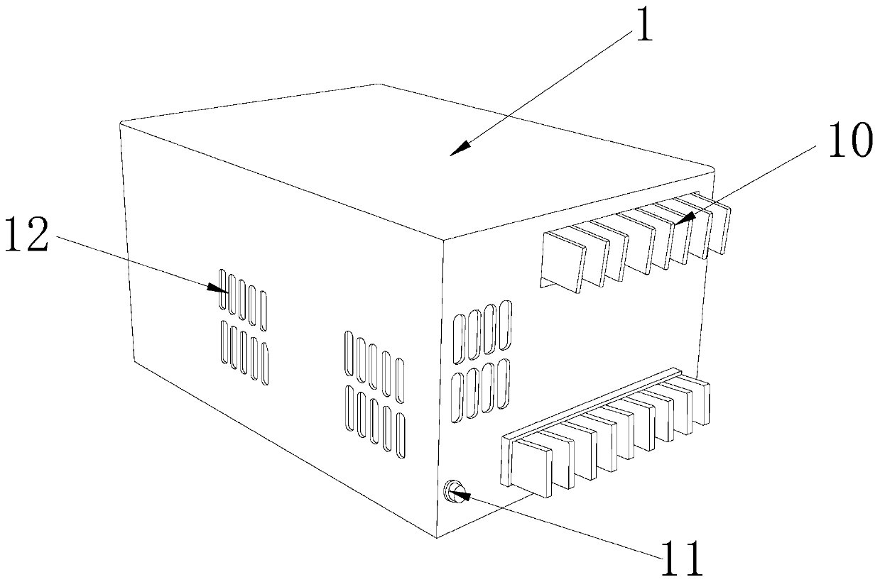 Ventilation structure based on heat pipe radiator high-power power conversion device