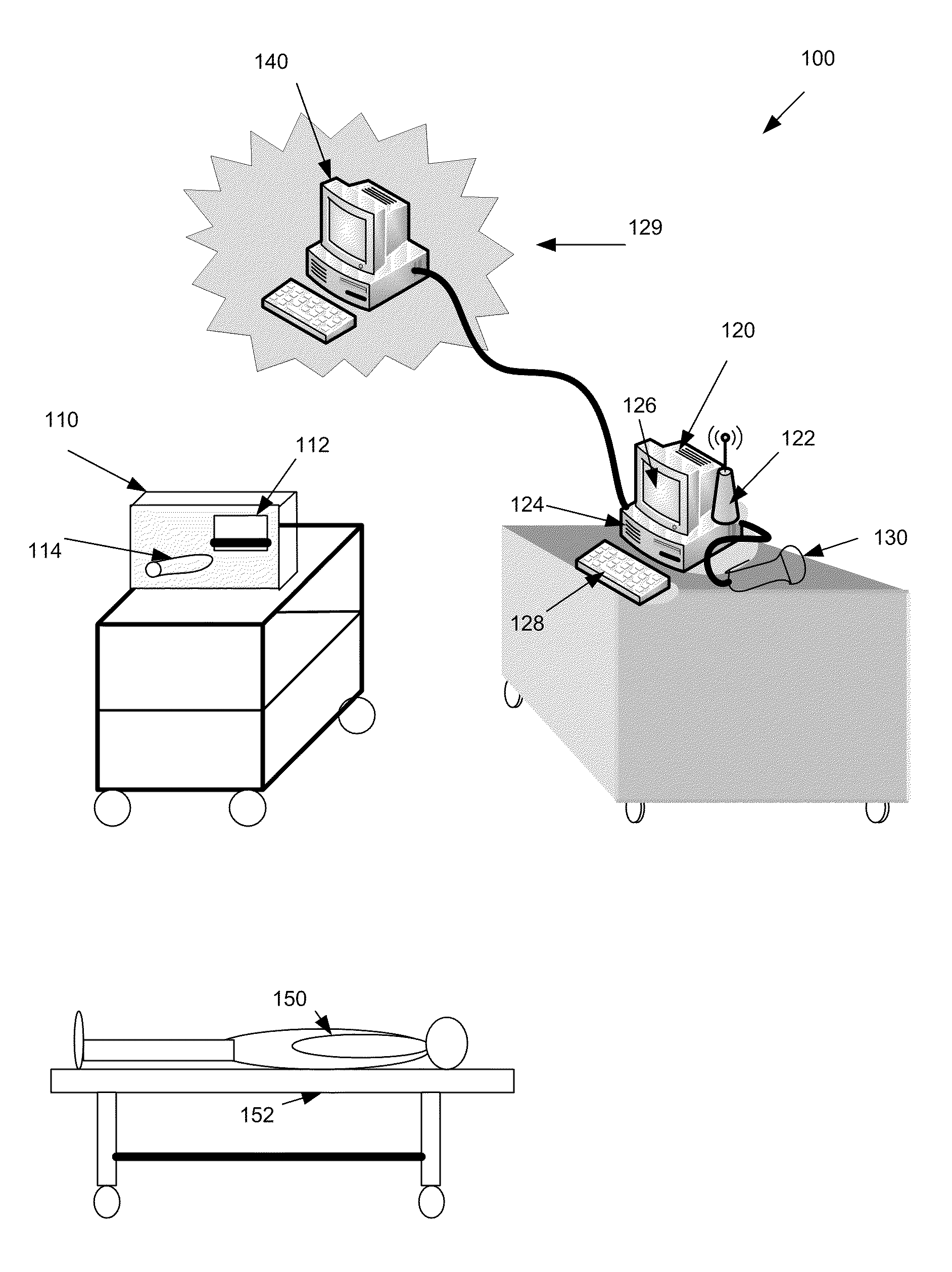 Medical treatment system including an ancillary medical treatment apparatus with an associated data storage medium