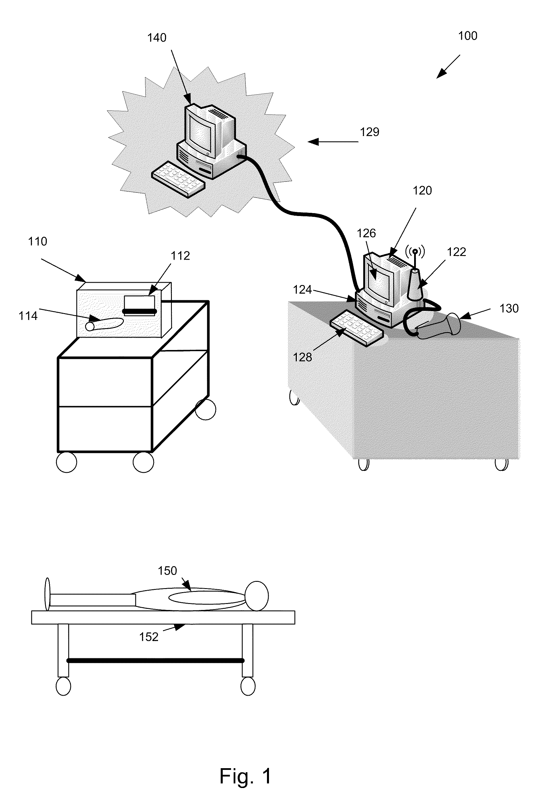Medical treatment system including an ancillary medical treatment apparatus with an associated data storage medium