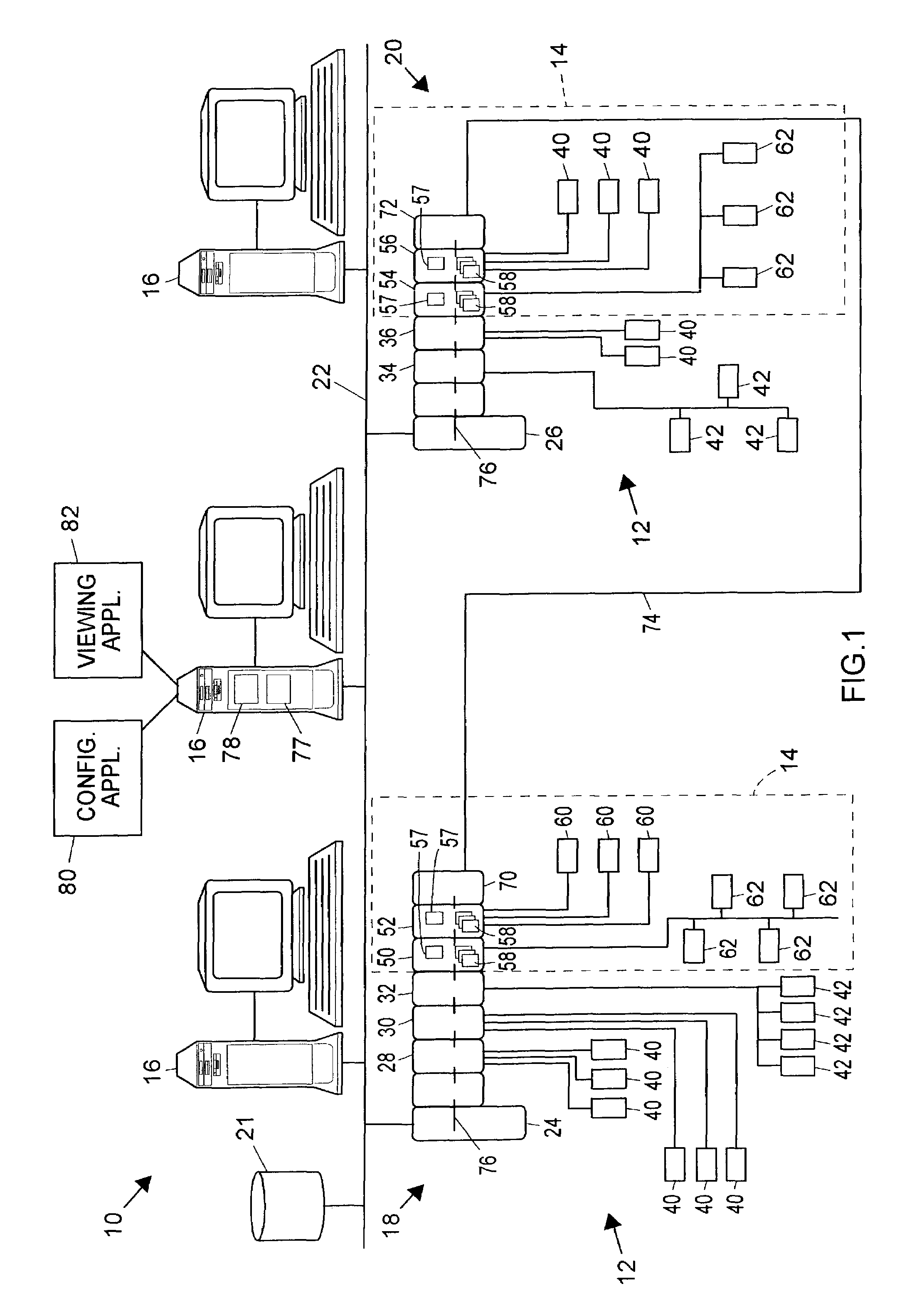 Process control system with an embedded safety system