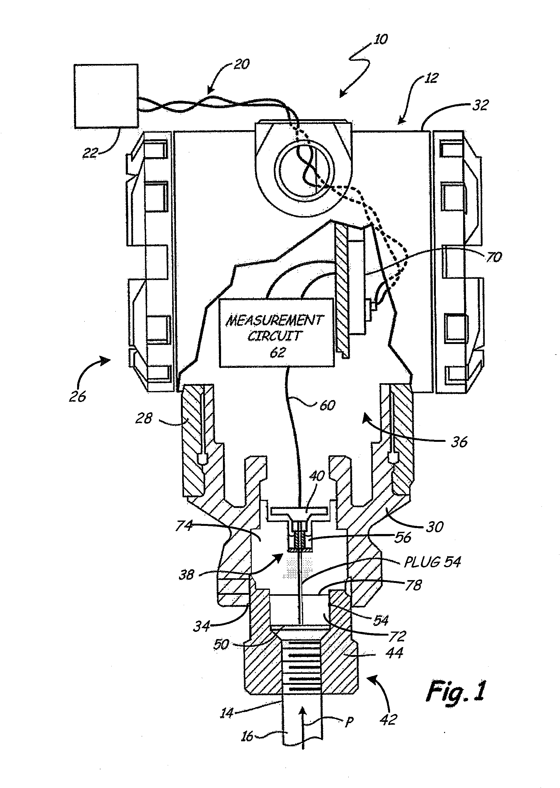 Pressure transmitter having an isolation assembly with a two-piece isolator plug