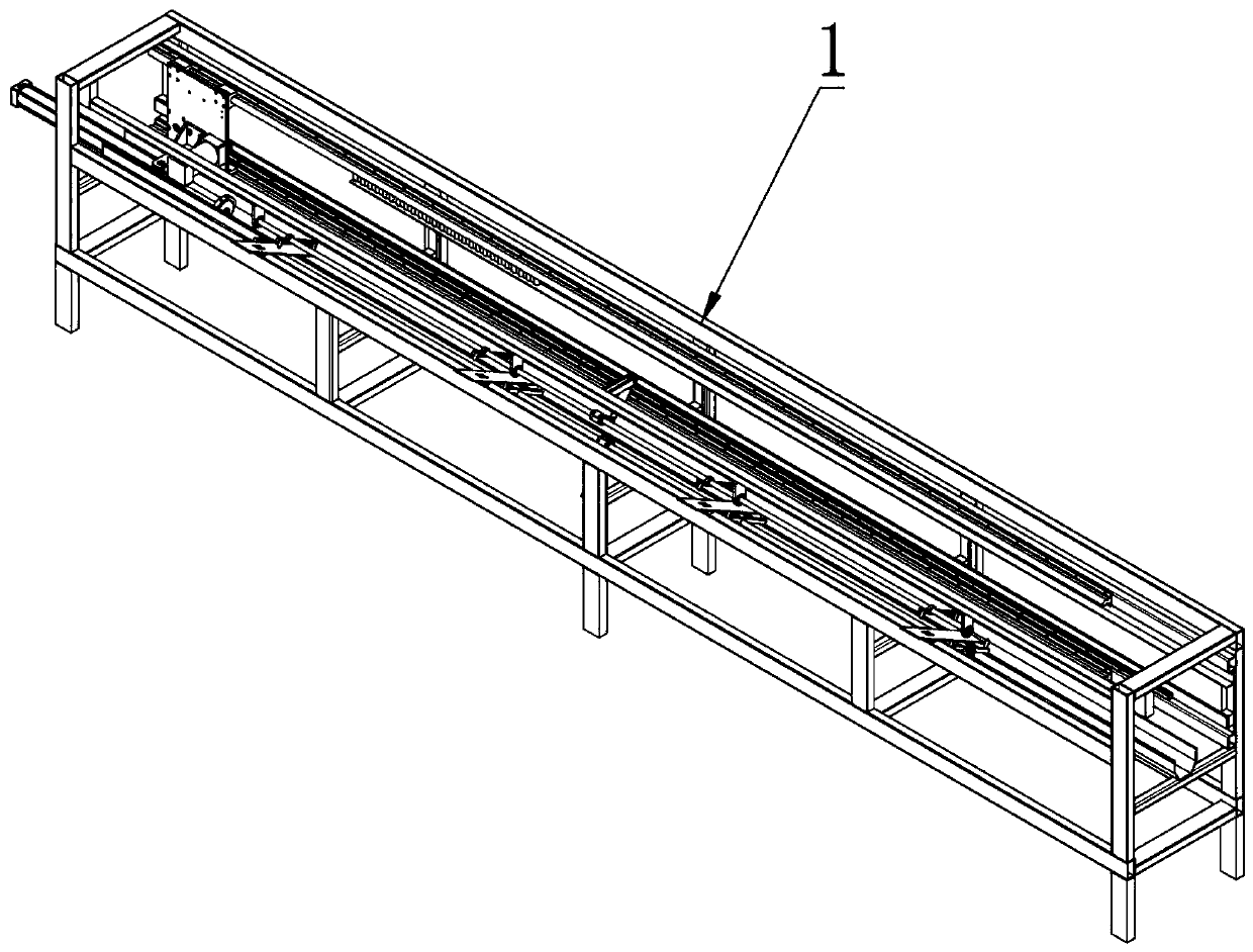 A mechanical device for automatically cutting steel bars
