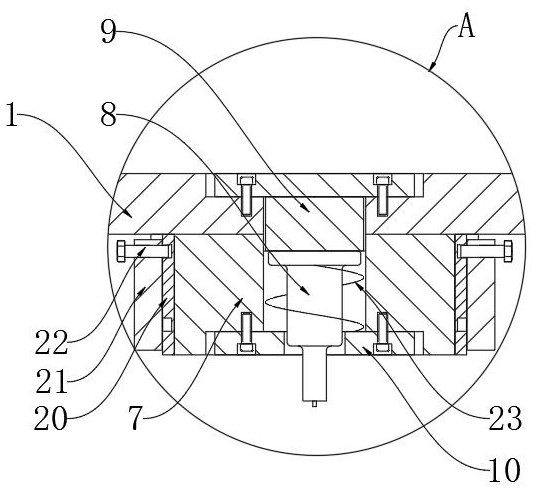 An adjustable punch die and its processing method