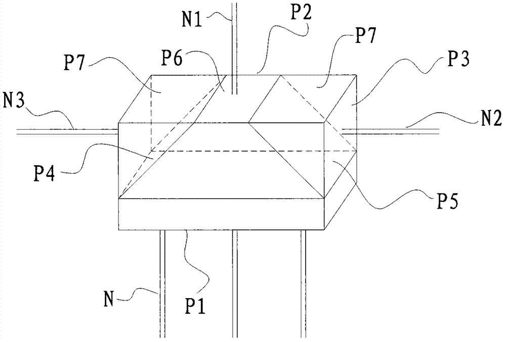 Prism and instrument having prism and generating multi-beam laser