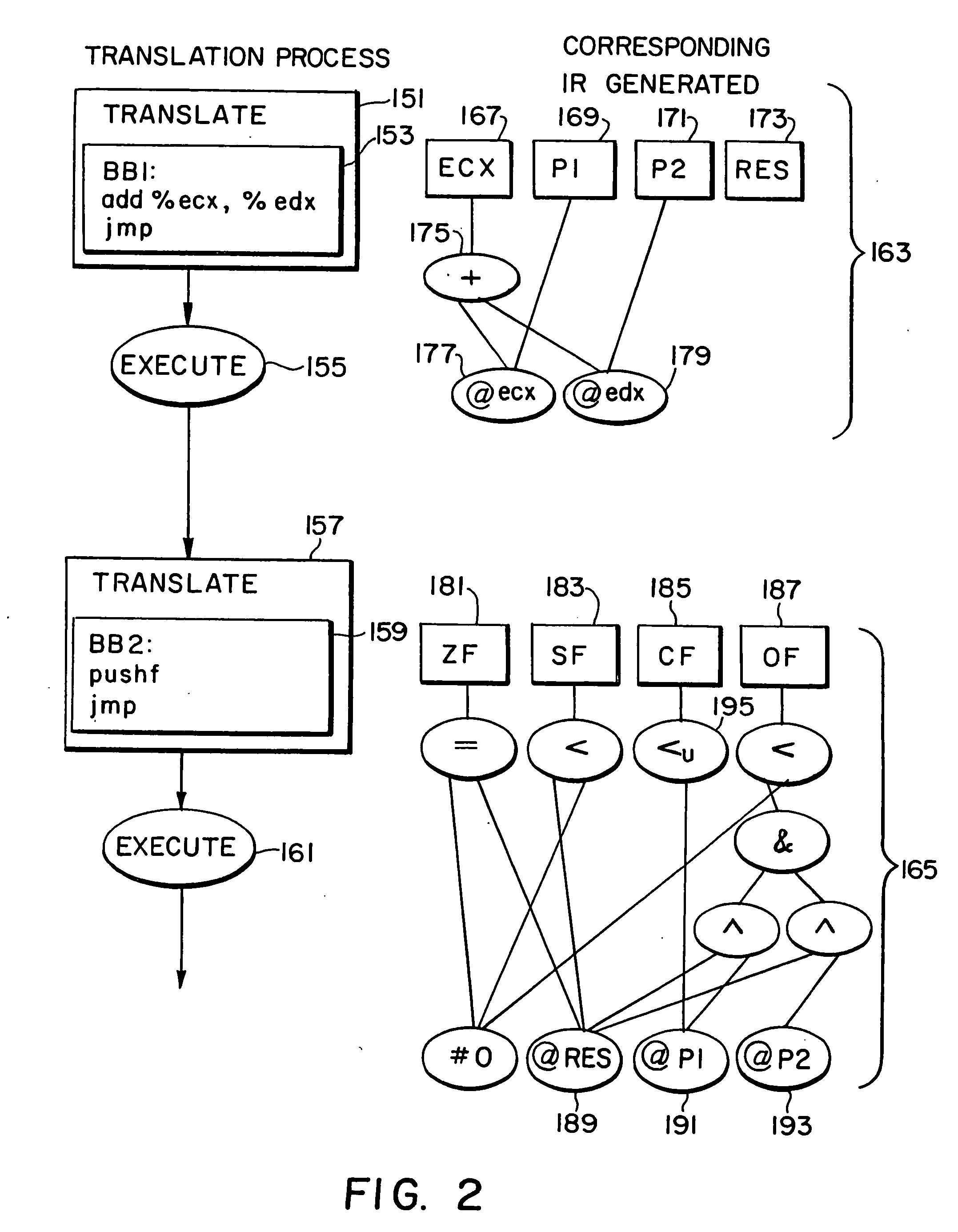 Shared code caching method and apparatus for program code conversion