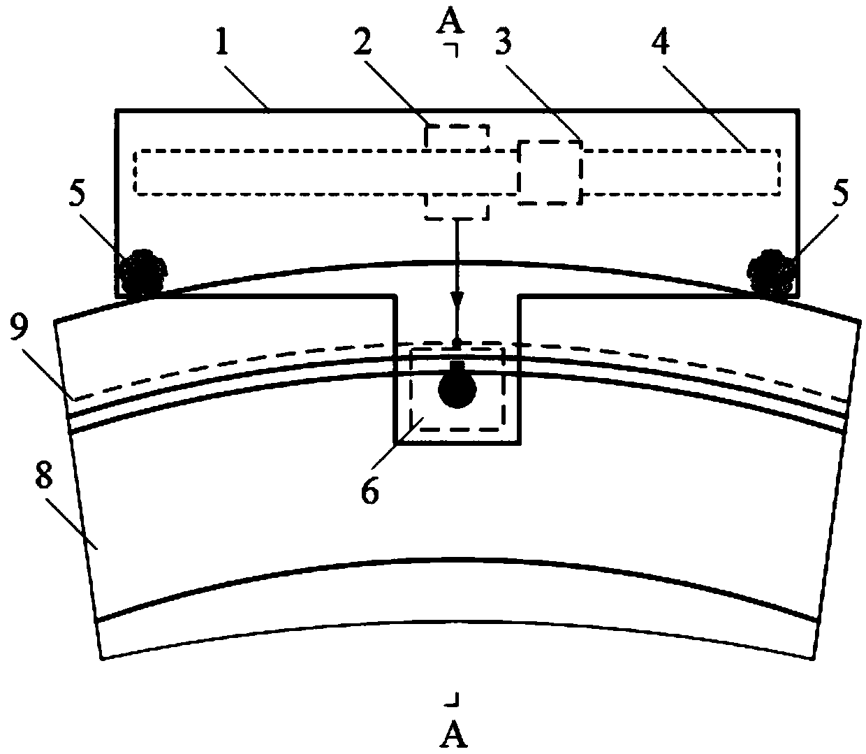 Portable wheel diameter measuring device and measuring method