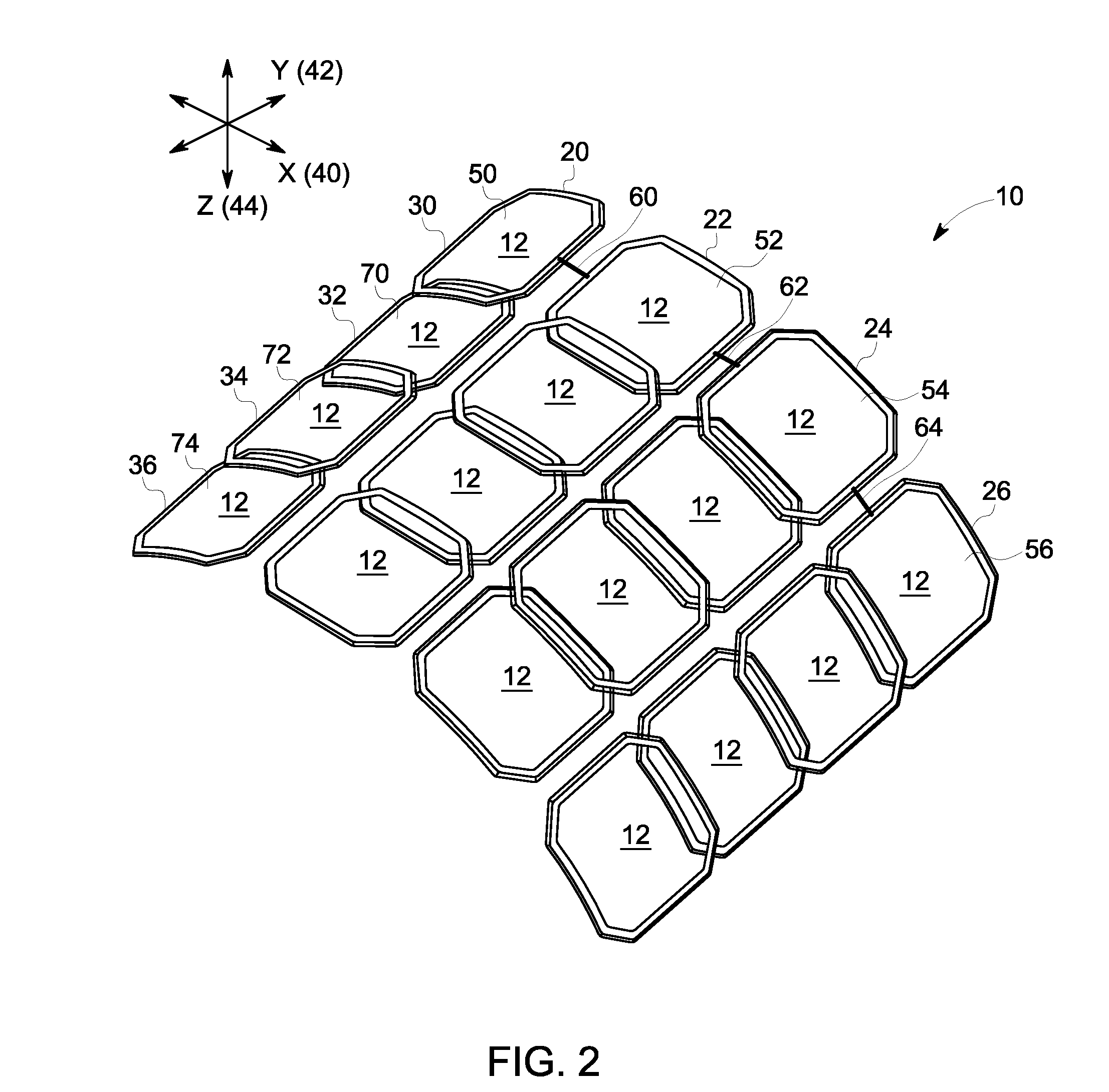 Radio frequency (RF) coil array for a magnetic resonance imaging system
