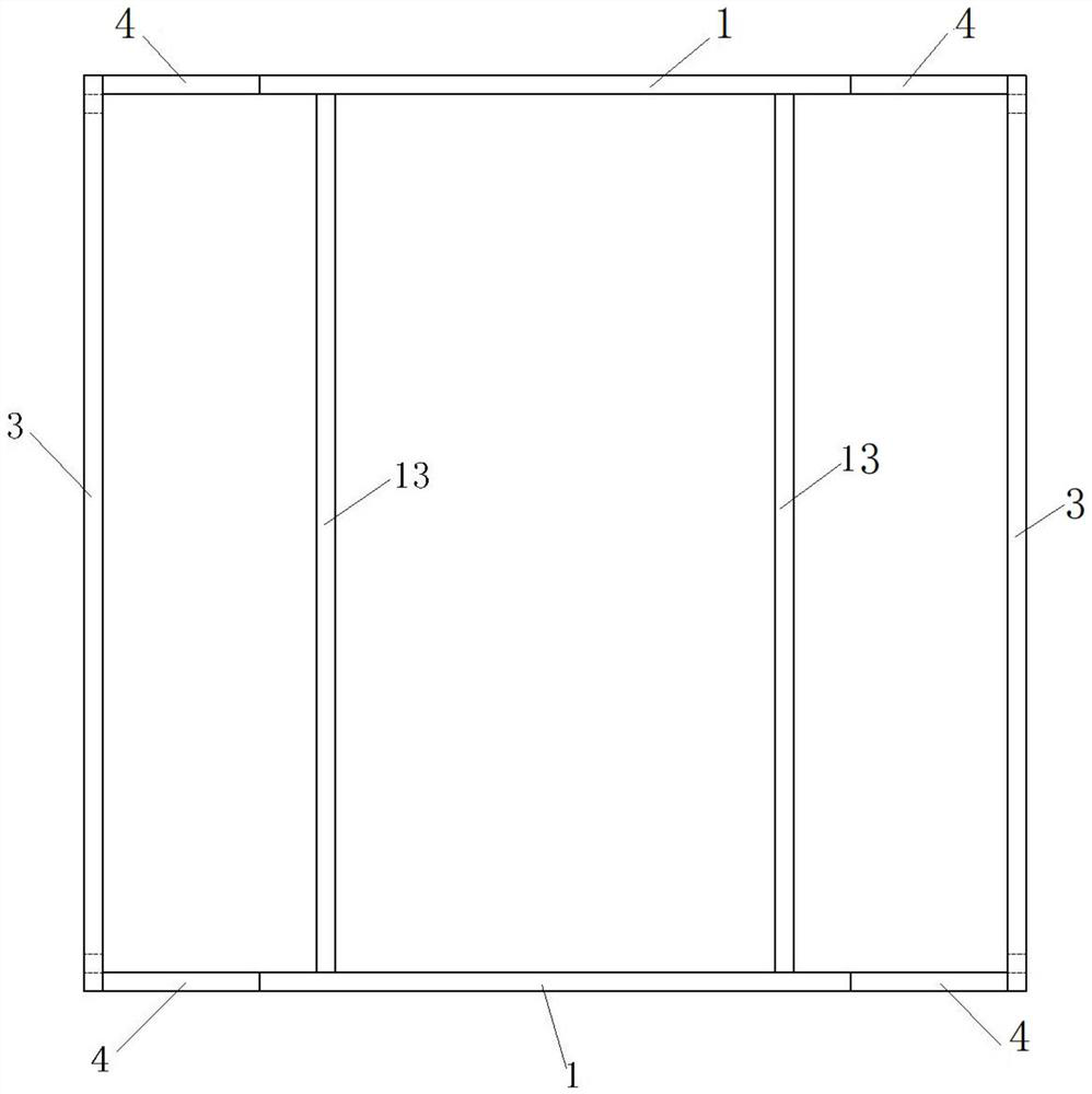 Large cable drum base and manufacturing method thereof