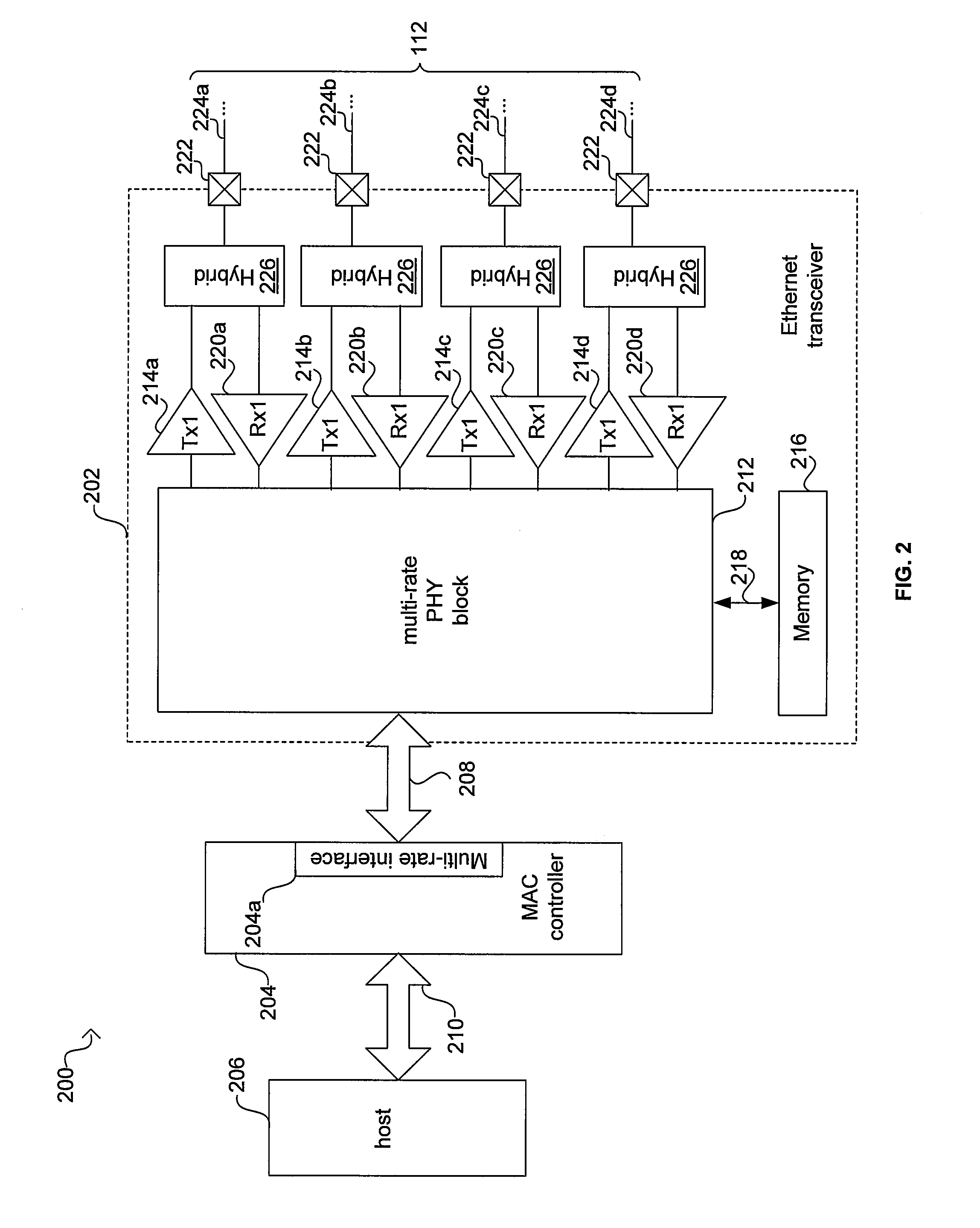 Method and system for reducing transceiver power via a variable symbol rate