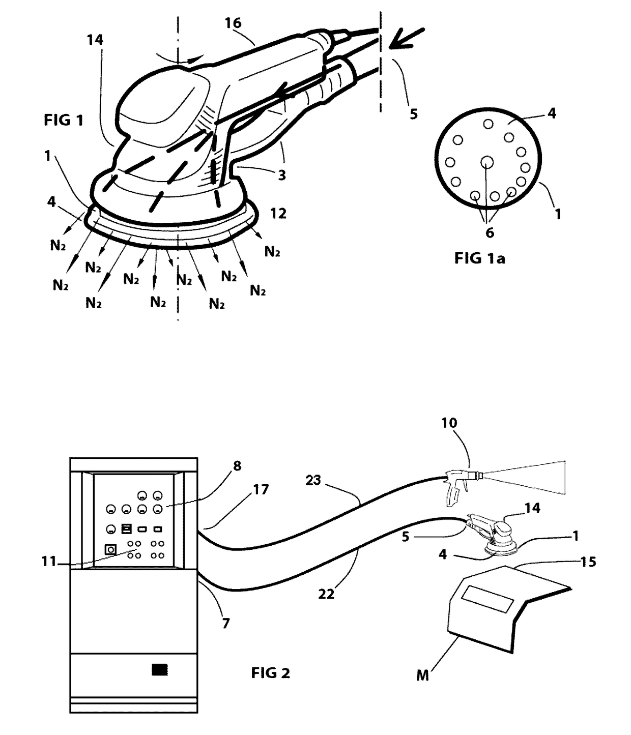 Device and method for polishing or abrading products