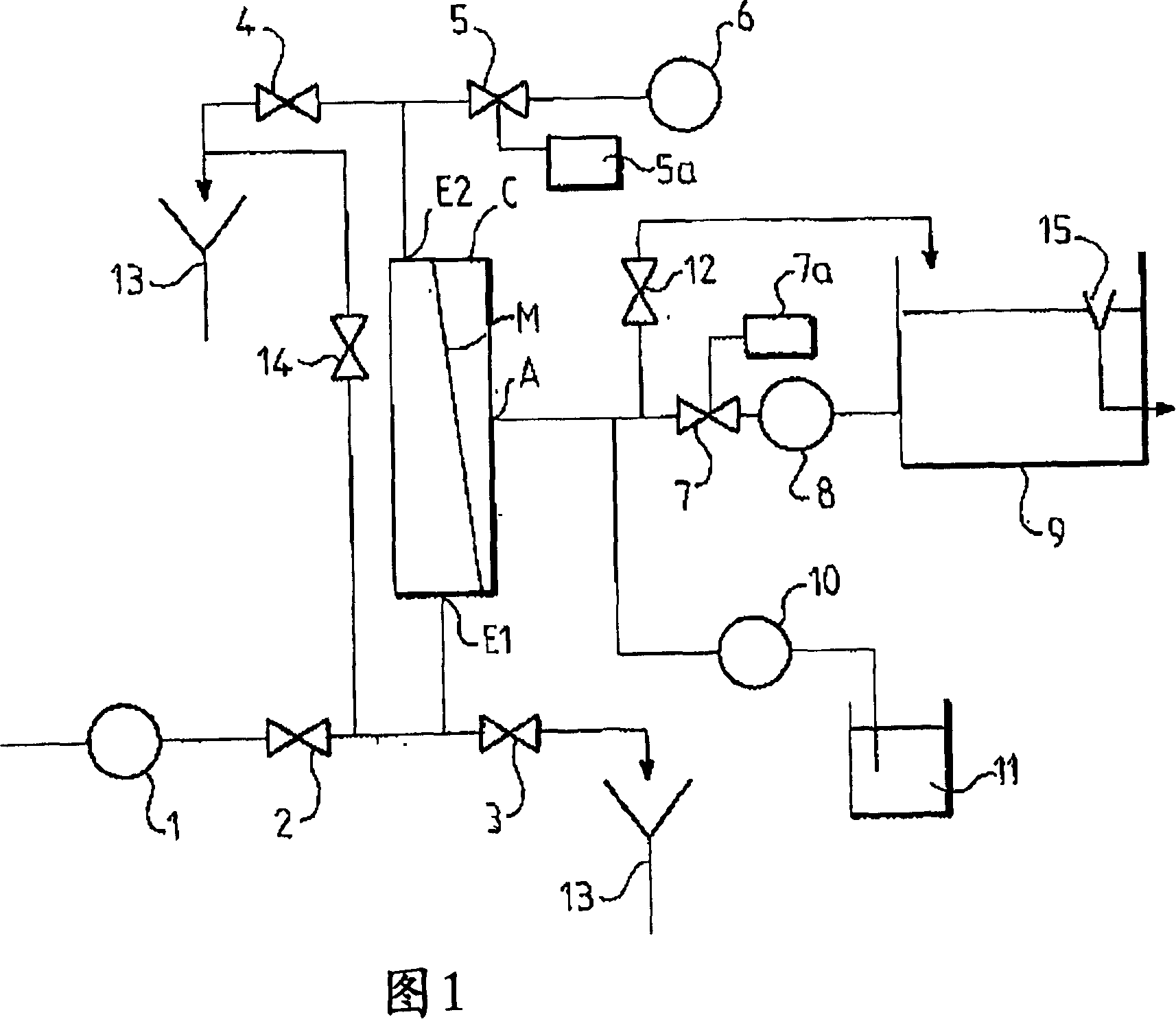 Filtration membrane cleaning method and apparatus using this method