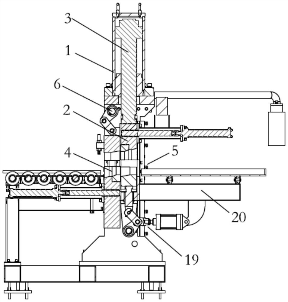 Aluminum rod hot shear mechanism with high stability