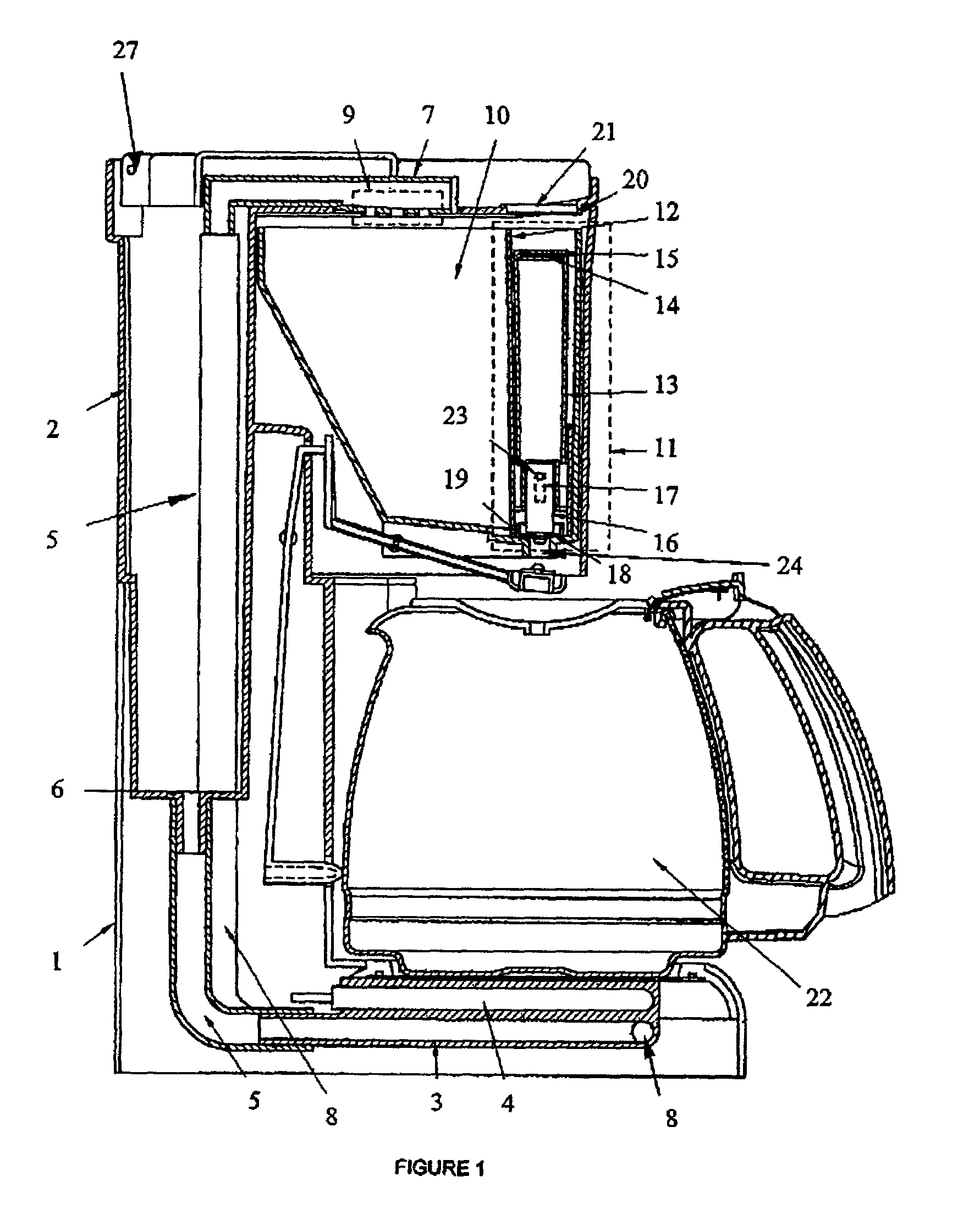 Method of making coffee and coffee maker