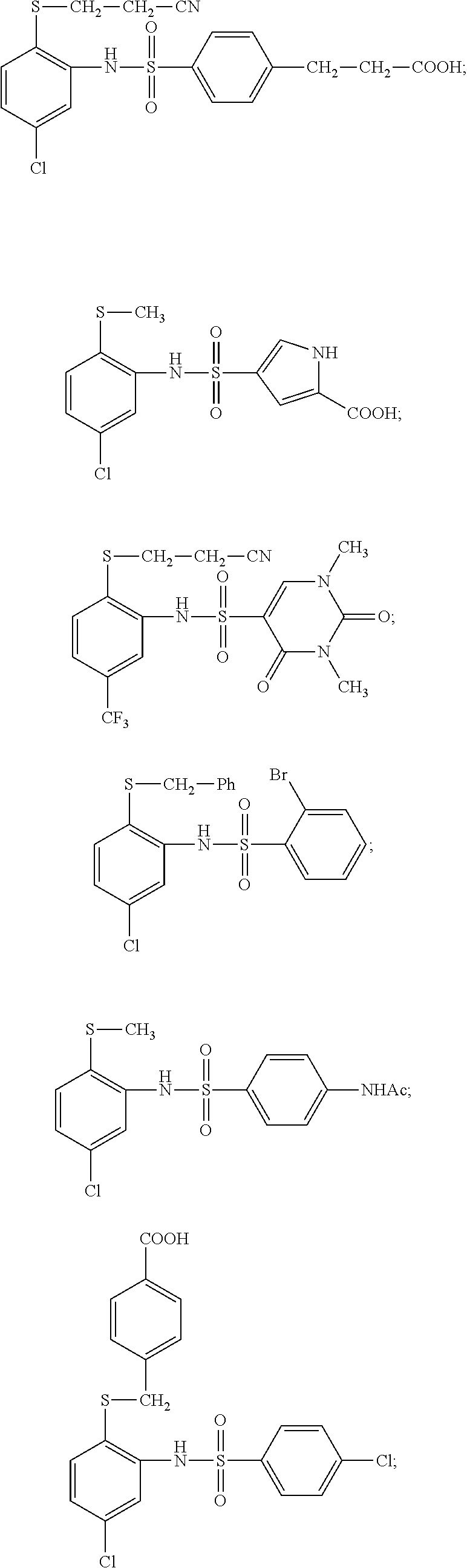 Sulfur derivatives as chemokine receptor modulators